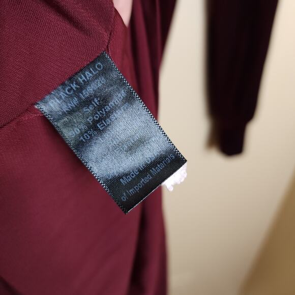 Black Halo Red Velvet Ruby Dress Size 10 FLAWED - Picture 11 of 12